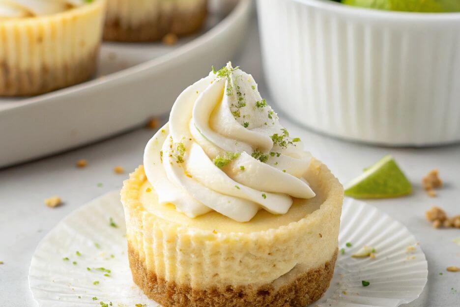 Lime Cupcakes with Graham Cracker Crust