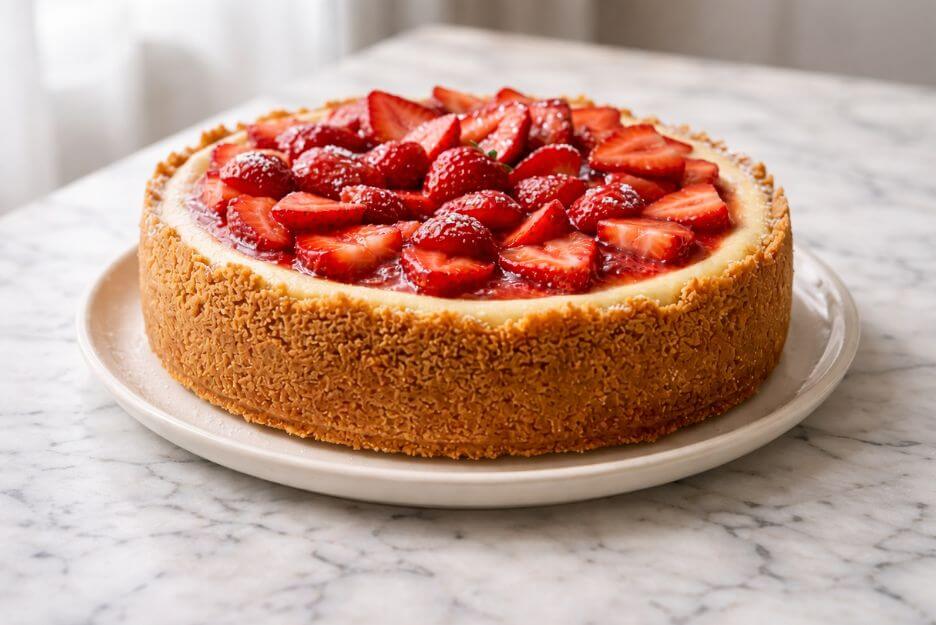 strawberry cream cheese cake recipe