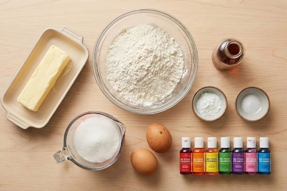 Ingredient  Rainbow Cookies 