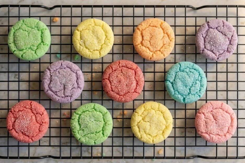 simple colorful cookies recipe
