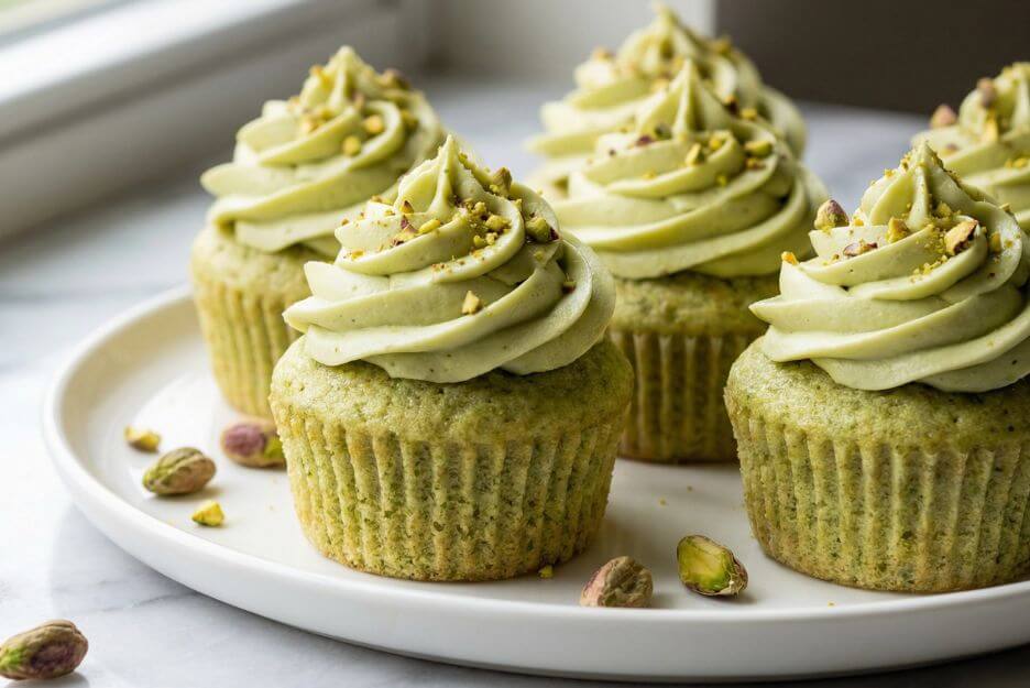 pistachio cupcakes