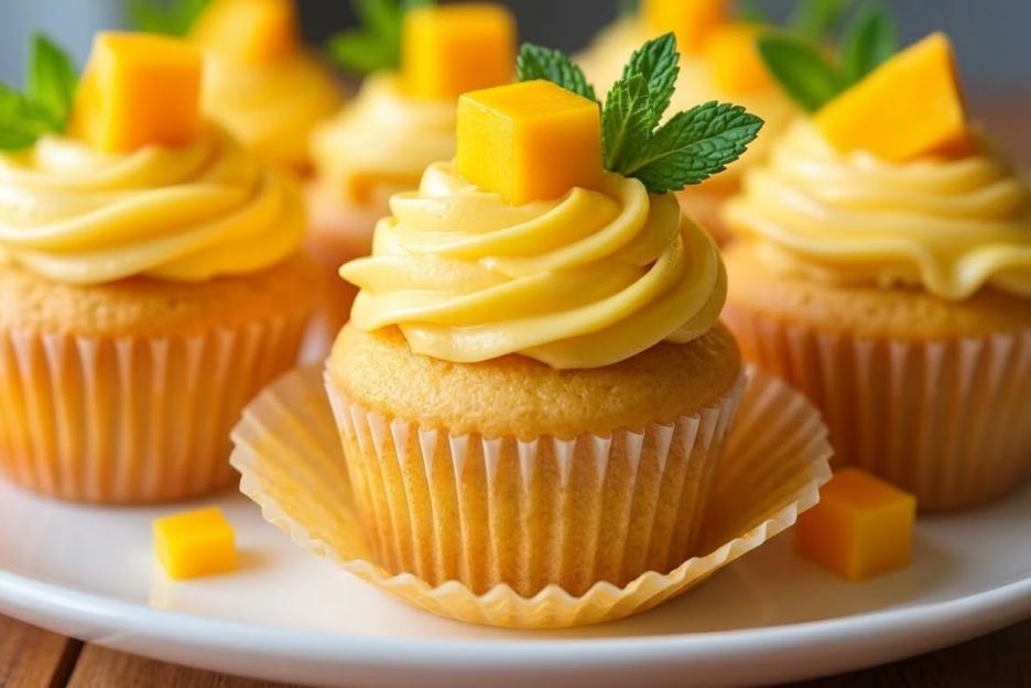 mango cupcakes