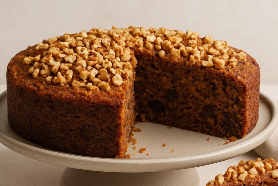 Easy Date and Walnut Cake