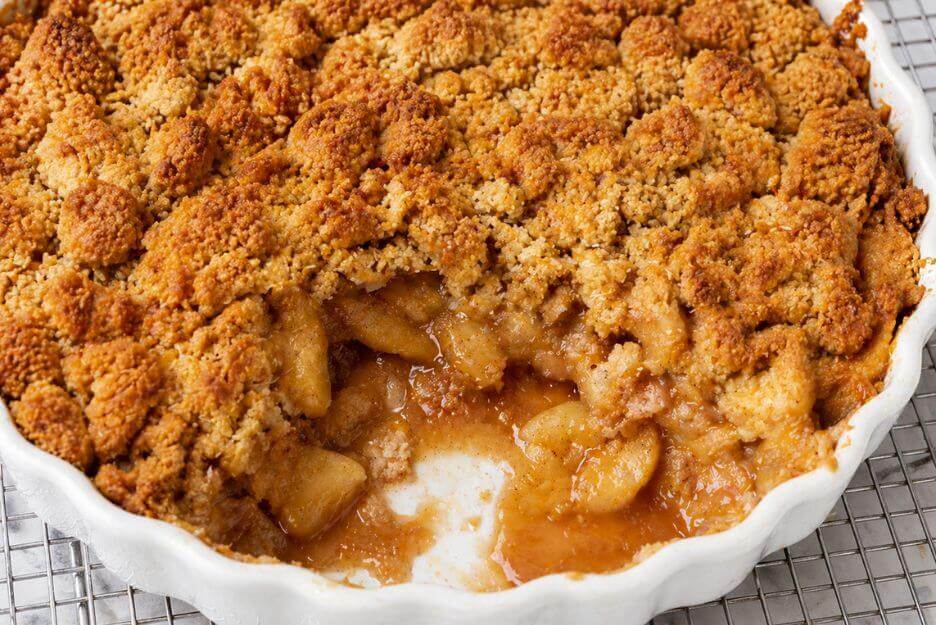 Apple Caramel Pie Crumble