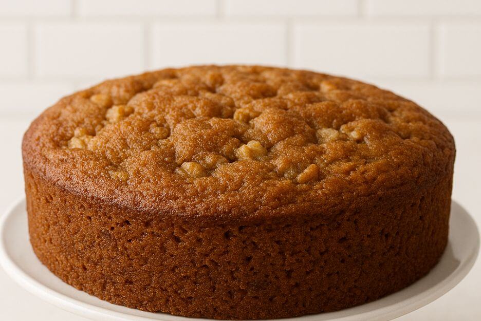 Golden Brown Fresh Apple Cake Perfectly Baked & Delicious