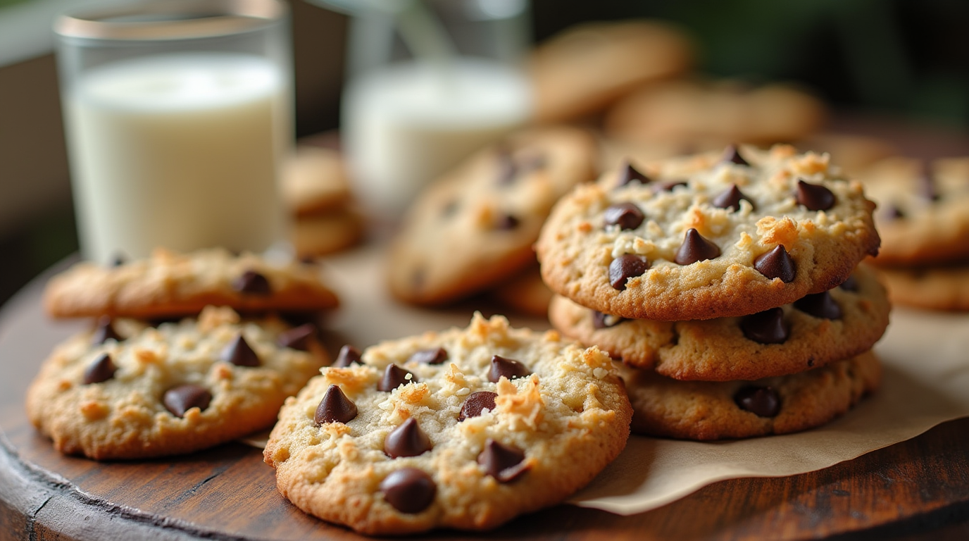 Coconut Chocolate Chip Cookies