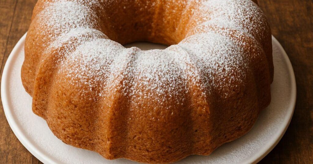 Rich and nutty butter pecan pound cake recipe freshly baked and garnished with toasted pecans, perfect for a quick 60-minute dessert recipe.
