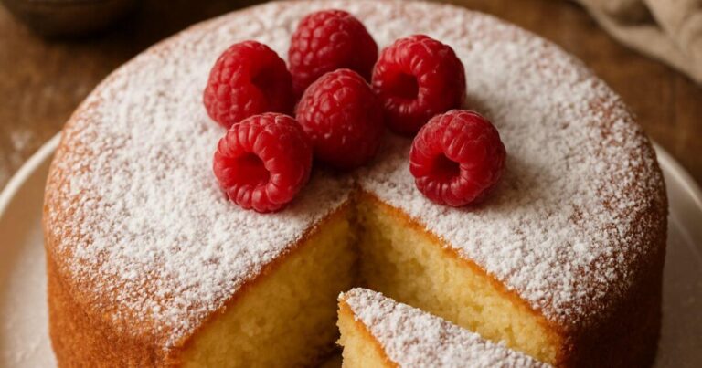 Mini Vanilla Sponge Cake Recipe for One: Simple and delicious single-serving dessert