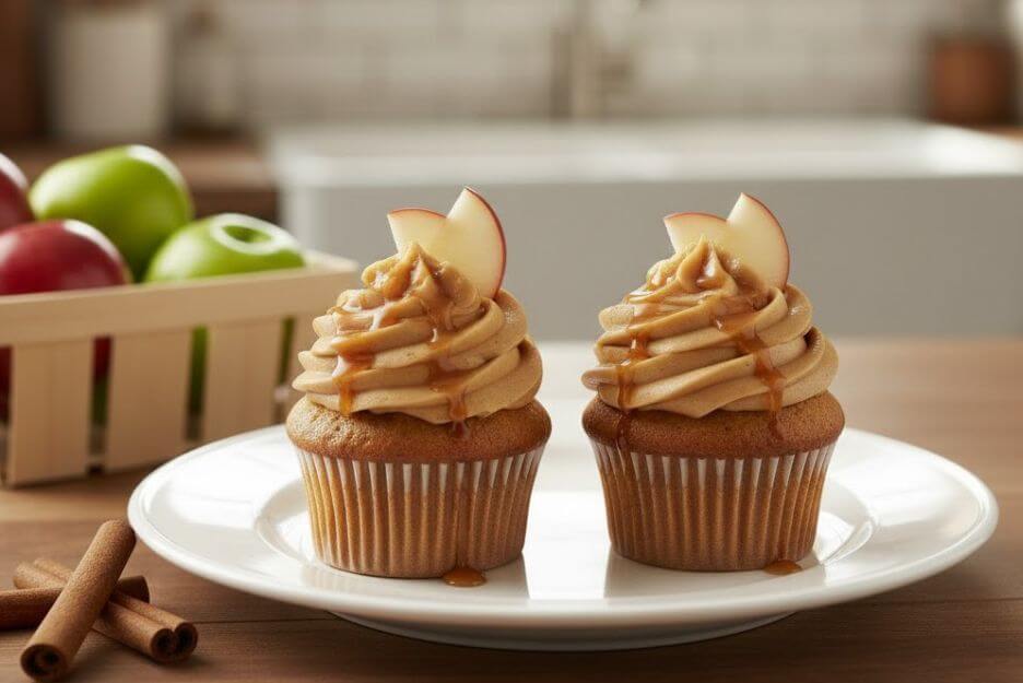 How to Bake Caramel Apple Cupcakes