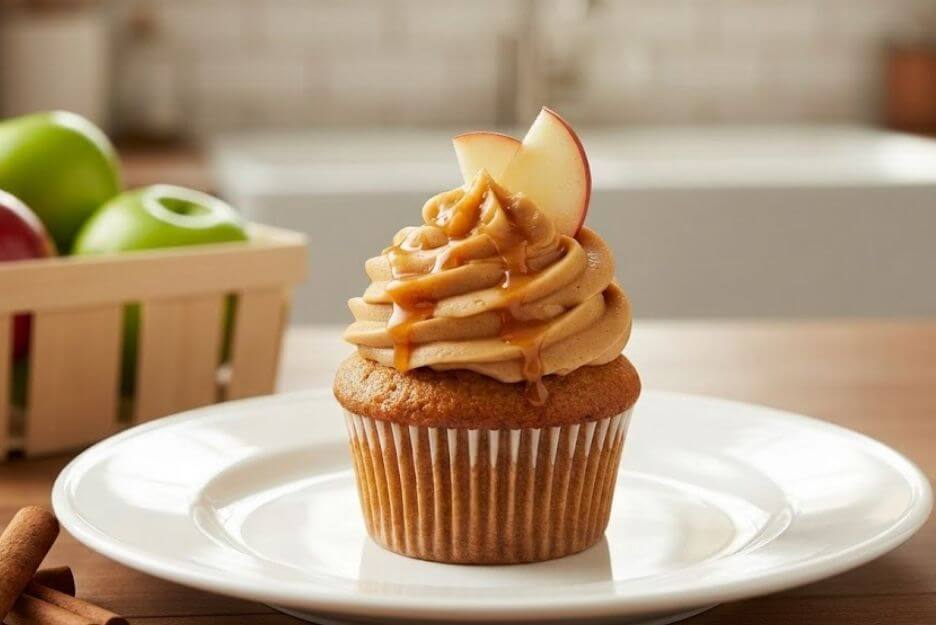 easy caramel apple cupcakes
