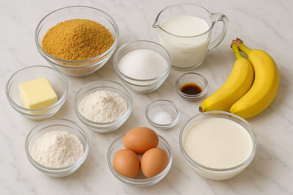the Costco Banana Cream Pie, gather these ingredients