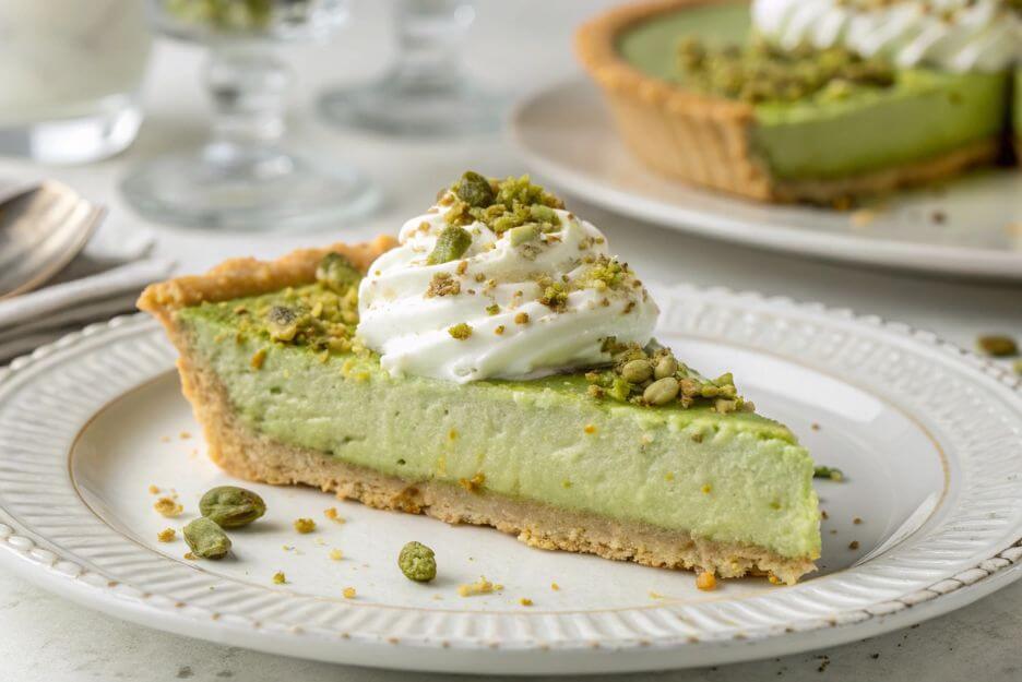 slice Pistachio Pudding Pie