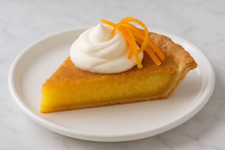 orange buttermilk chess pie
