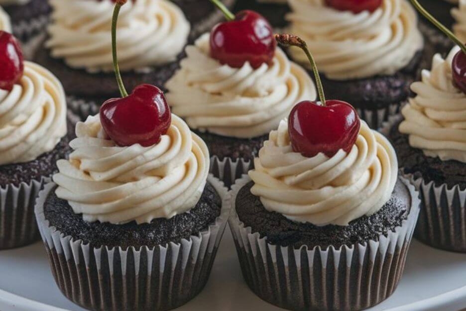 moist chocolate cupcakes with vanilla frosting