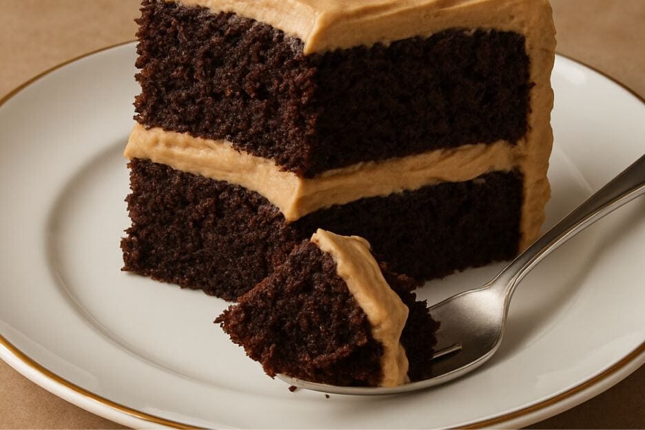 slice of Chocolate Coffee Cake