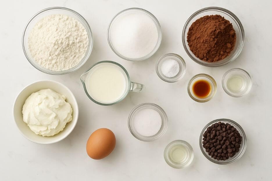 Ingredients You’ll Need for Black Bottom Cupcakes