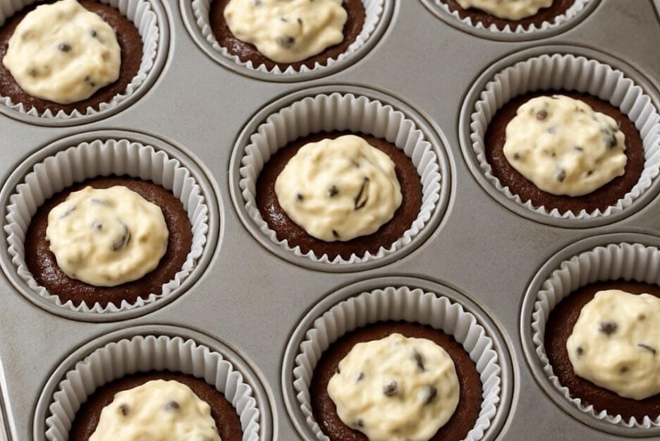 Perfect Black Bottom Cupcakes