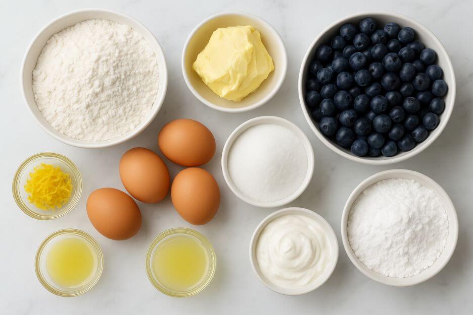 Ingredient blueberry lemon bundt cake recipe