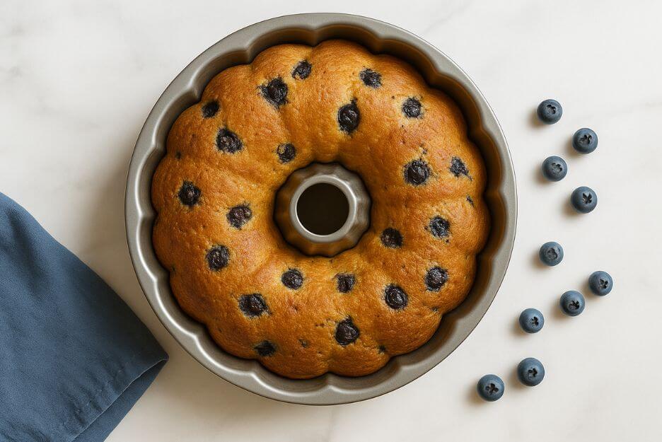 Easy blueberry lemon bundt cake