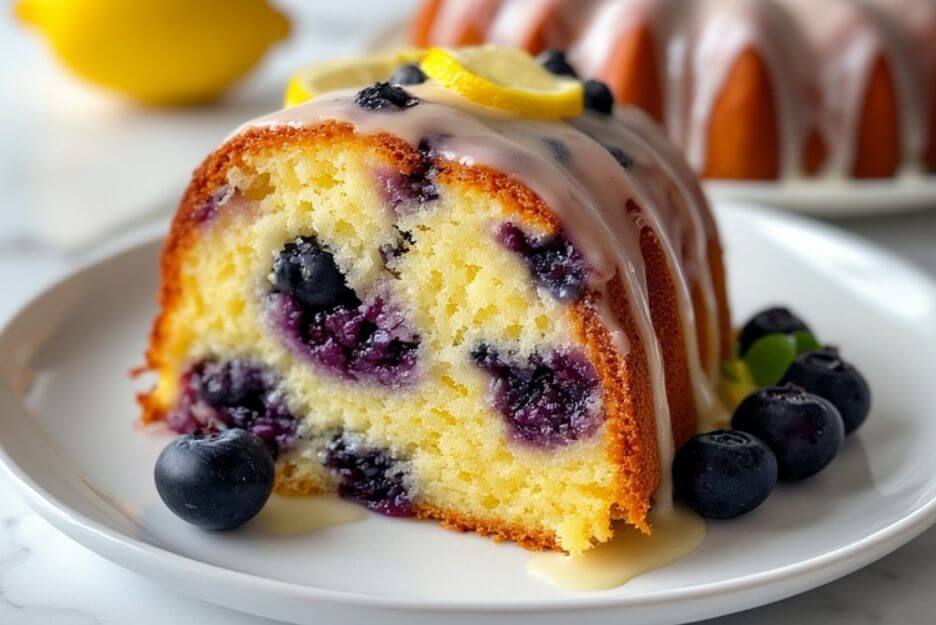 blueberry lemon bundt cake