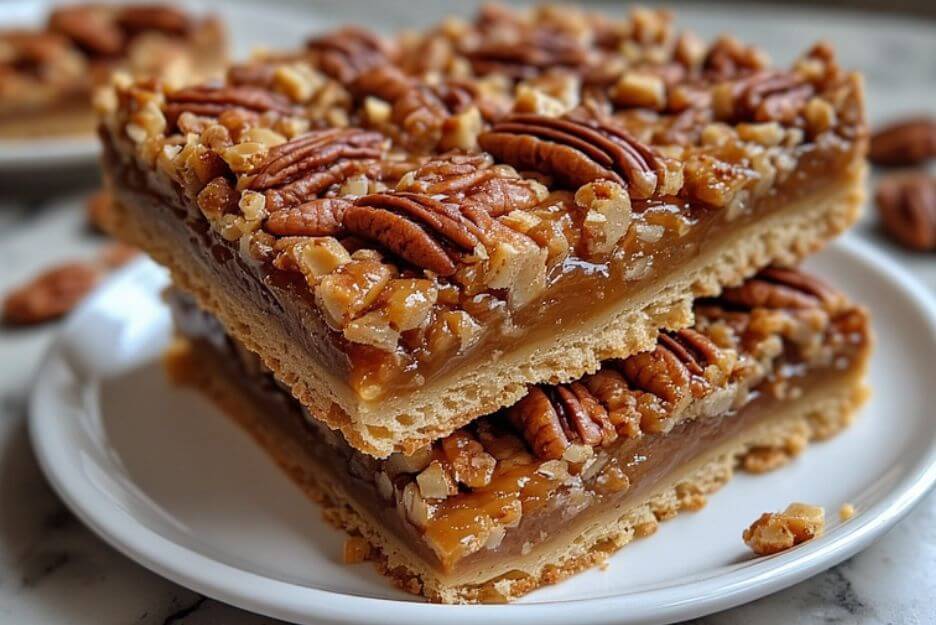 Pecan Pie Bars Recipe.