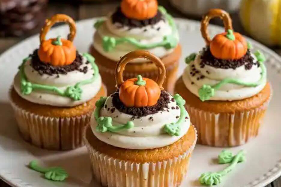  Easy Pumpkin Patch Cupcakes
