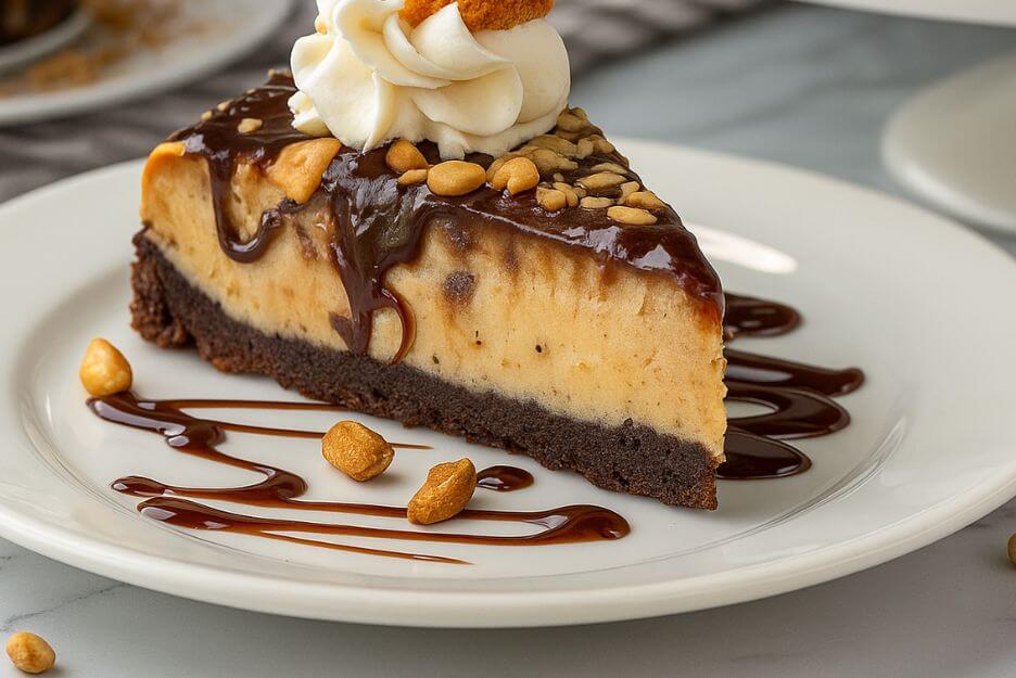 easy Hot Fudge Sundae Brownie Cheesecake