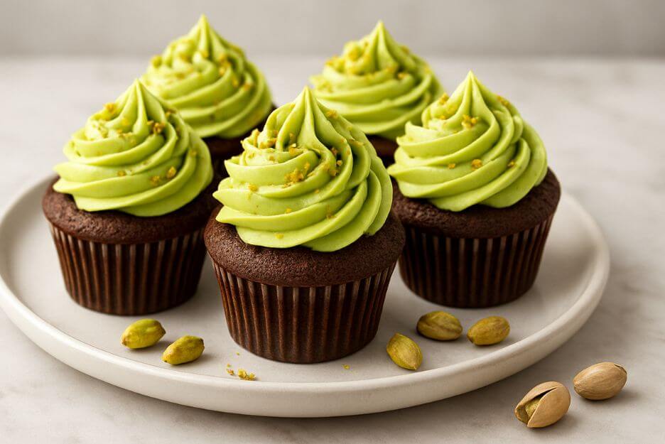 chocolate pistachio cupcakes recipe