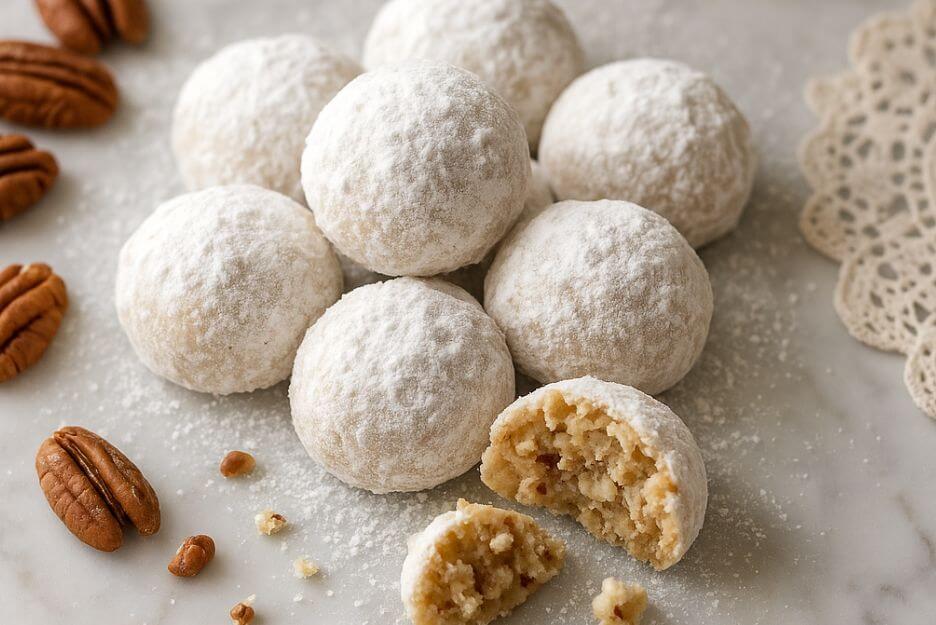 easy snowball cookie recipe.