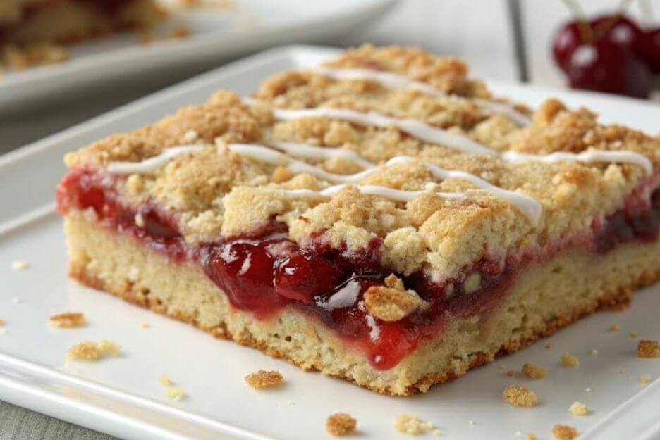 Slice of Cherry Pie Bars