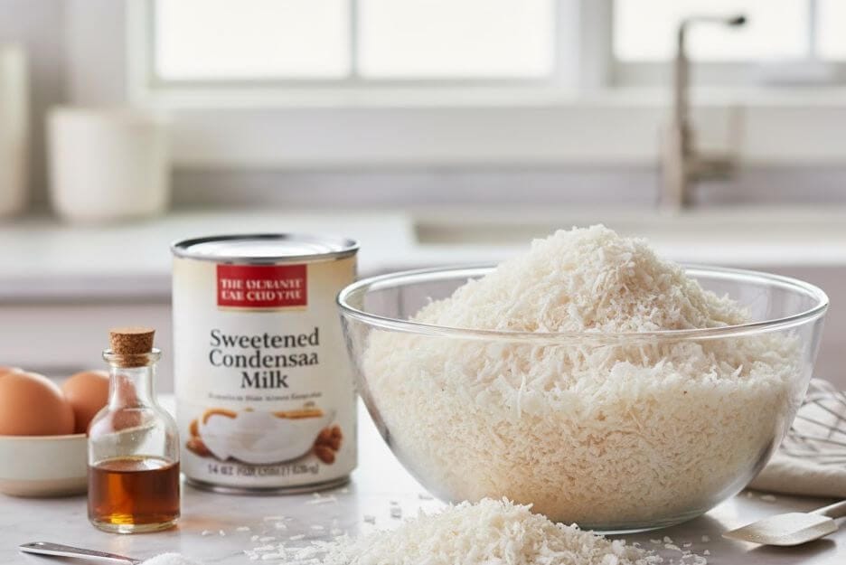 Ingredients for the Perfect Coconut Cookie Macaroon