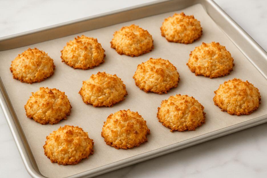 Bake this easy coconut cookie macaroon