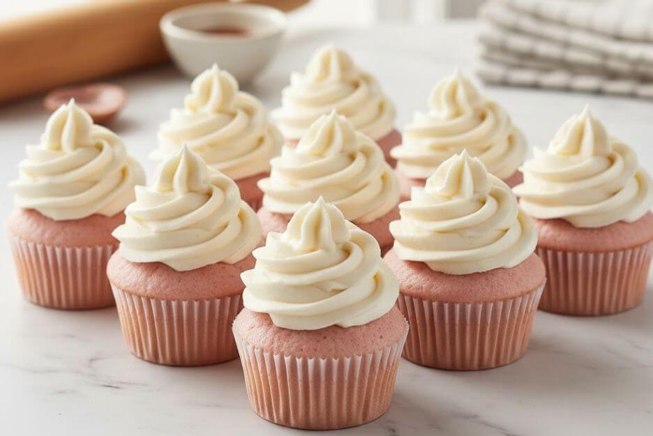 best pink and white cupcakes