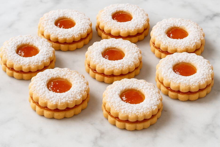 classic Linzer cookies