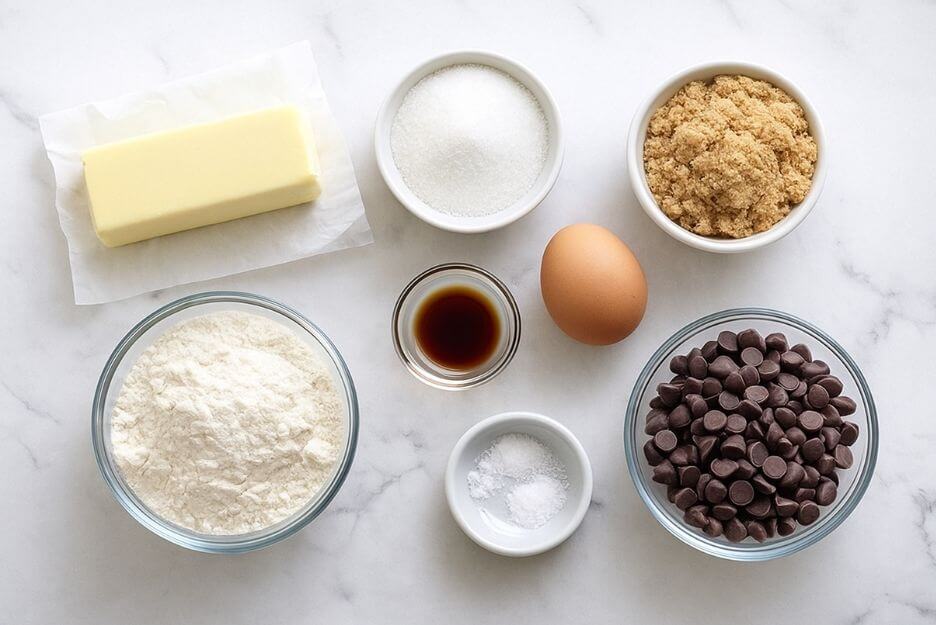 Ingredients small  chocolate chip cookies recipe