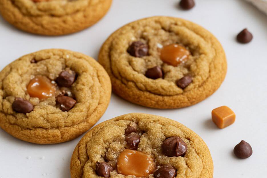 Caramel Chocolate Chip Cookies
