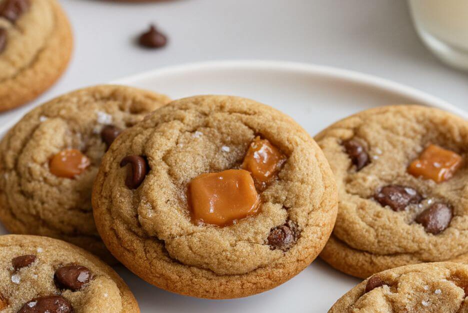 Salted Caramel Chocolate Chip Cookies