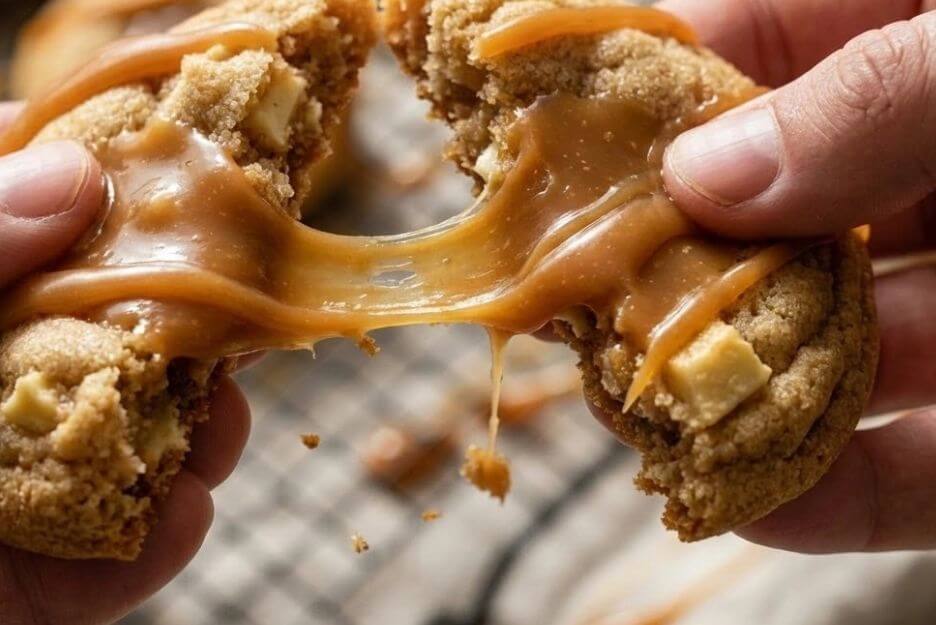 Salted Caramel Apple Cookies