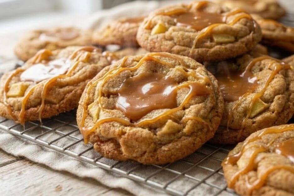 Soft Caramel Apple Cookies