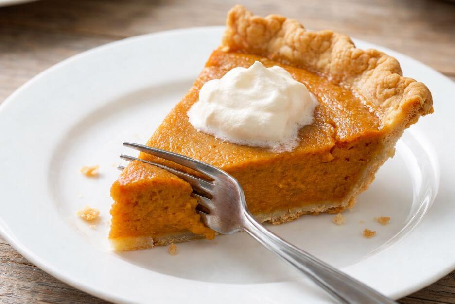 slice of sweet potato pie