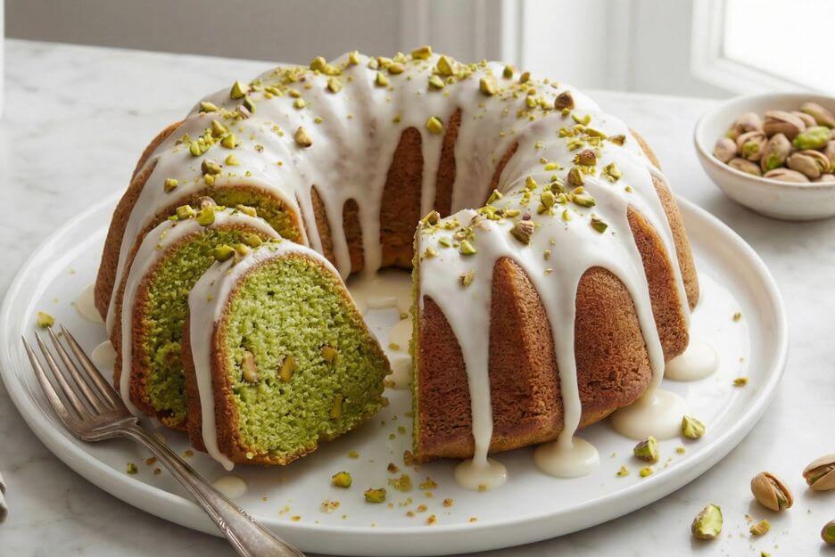moist pistachio bundt cake 