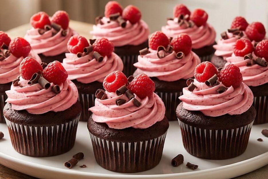 chocolate raspberry cupcakes recipe