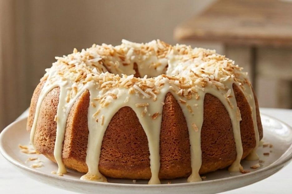 White Chocolate Coconut Bundt Cake recipe