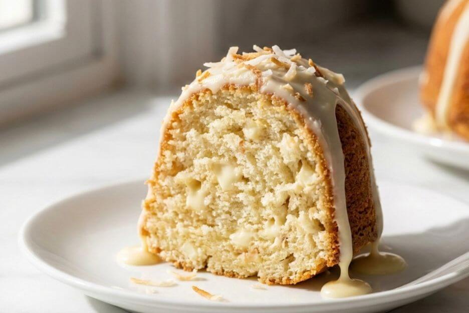 White Chocolate Coconut Bundt Cake