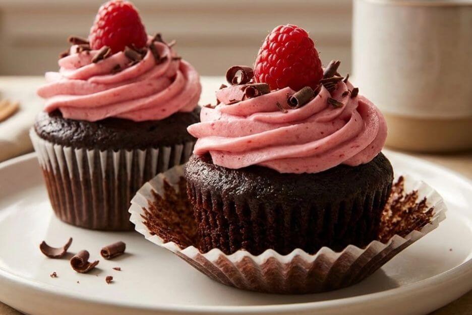 Chocolate Raspberry Cupcakes 