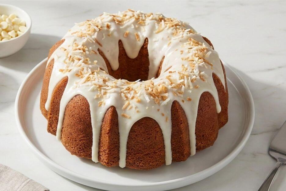 best white chocolate coconut bundt cake