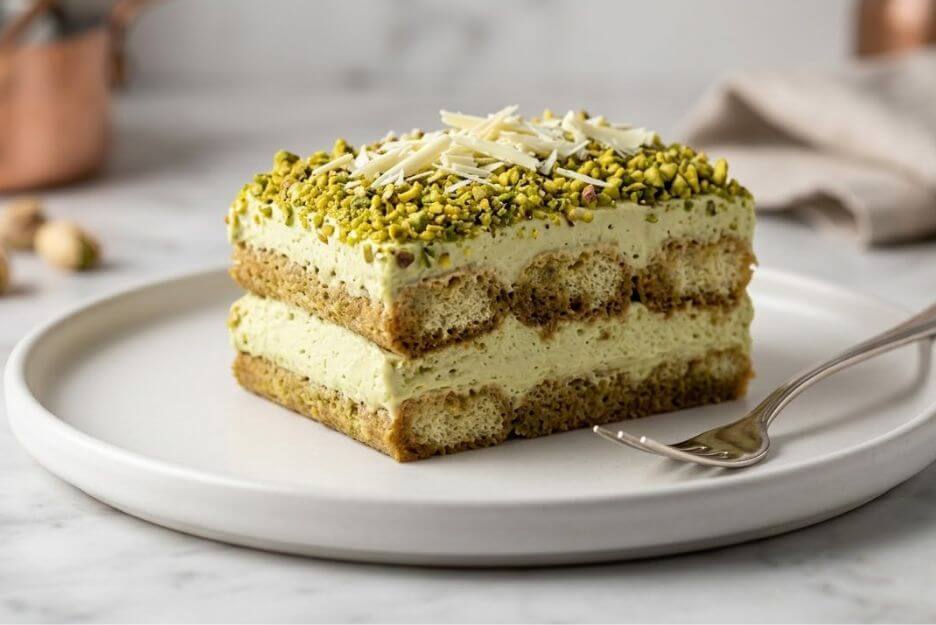 easy pistachio tiramisu