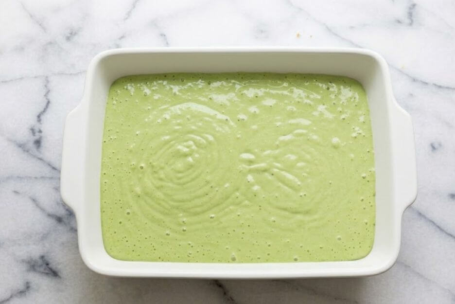 Pour all the batter into your prepared 9x13 pan