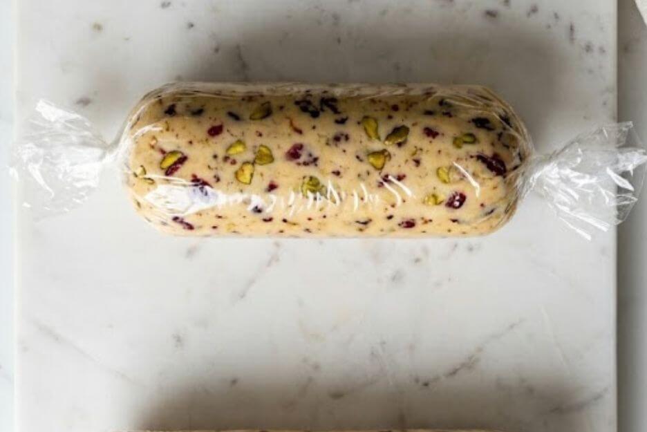 Place each on a piece of plastic wrap and shape into a log about 2 inches in diameter.