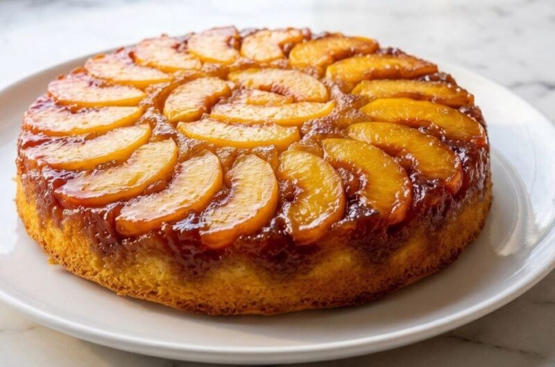 Peach Upside Down Cake: Juicy, Golden, and Easy